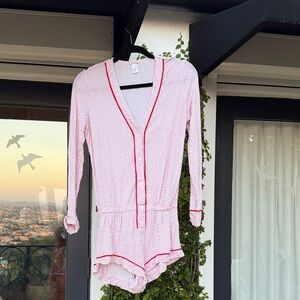 Eberjey Pink and Red Jumpsuit